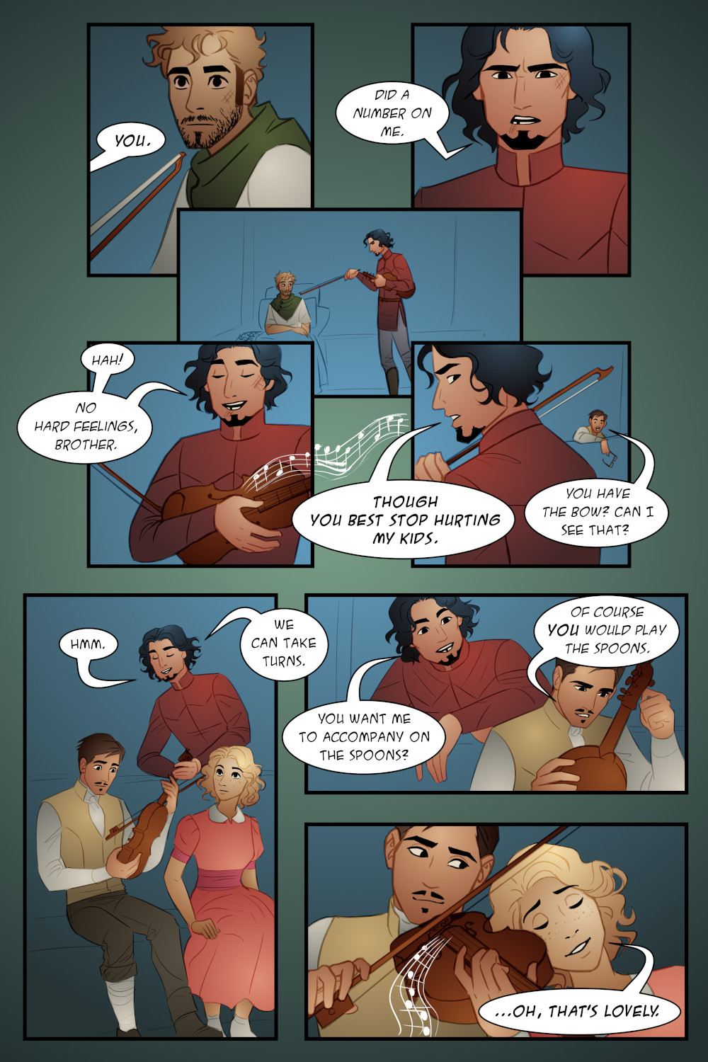 This exact page only in the third panel Noah hands Joe a bacon
